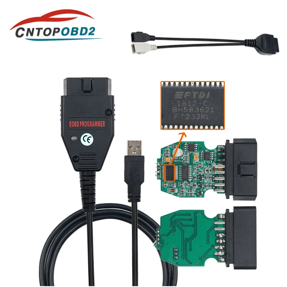 OBD2 Diagnostic Cable Galletto 1260 ECU Chip Tuning Tool with FTDI FT232RL ECU Flasher Programmer EOBD/OBD2/OBDII Flasher