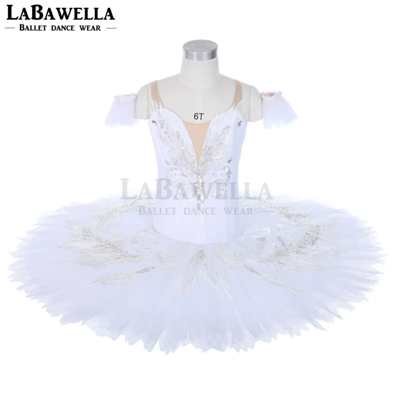 

ballet tutu performance white swan lake variation professional competition tutu for women JY011
