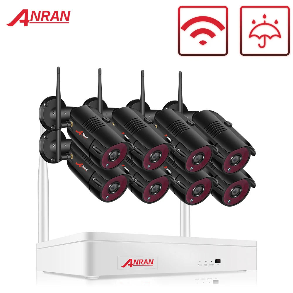 Система видеонаблюдения ANRAN 3 Мп Wi Fi 1080P IP 8 каналов P2P|Система наблюдения| |