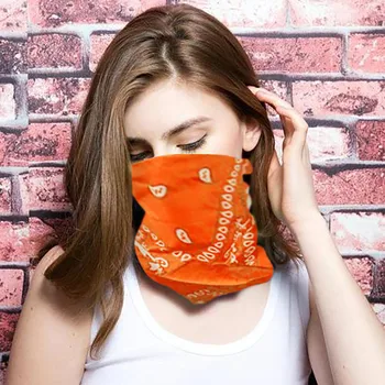 

2PC headscarf+8PC filter multipurpose headscarf square face mask neck guard with safety filter washable headscarf Y422