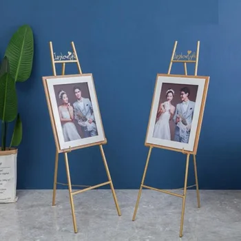 

Creative new iron art golden oil painting frame landing frame display frame sea newspaper frame photo bracket wedding