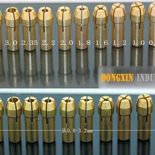 10 шт. медный Соединительный патрон для дрели Dremel зажимной мини-патрон(0,8-3,2) мм