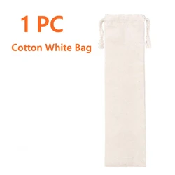 Eco-Friendly Multi-Color Glass Straws Set - Reusable and Healthy Drinking Straws (1PC White bag)