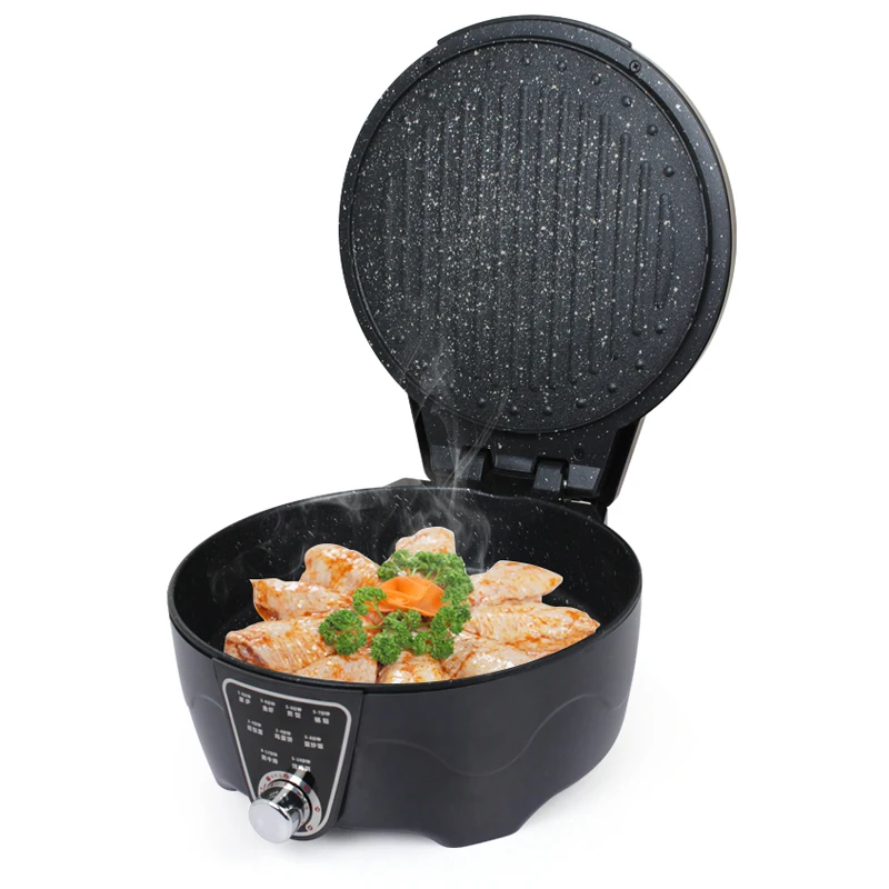 Electric Baking Pan Double-sided Heating to Deepen the Electric Cooker Electric Frying Pan to Deepen the New SY-6690 5