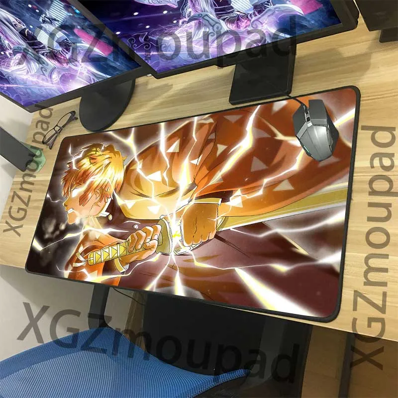 XGZ большой игровой коврик для мыши черный замок край HD Аниме принт демон убийца