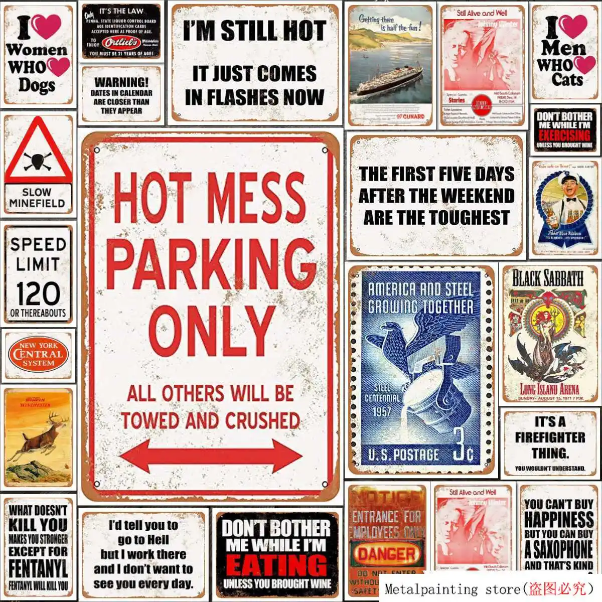 Tin Sign New 1973 Johnny Winter in Memphis Reproduction Metal Aluminum Sign for Home Decor Metal Sign Metal Painting Tin