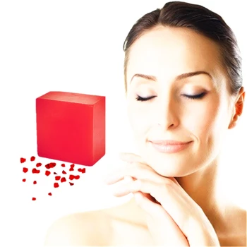 

Chinese Herbal Medicine Anti-Acne Removal Handmade Soap Pimple Pores Treatment Red Wine Rose Freckles Scar Repair Essence Soap