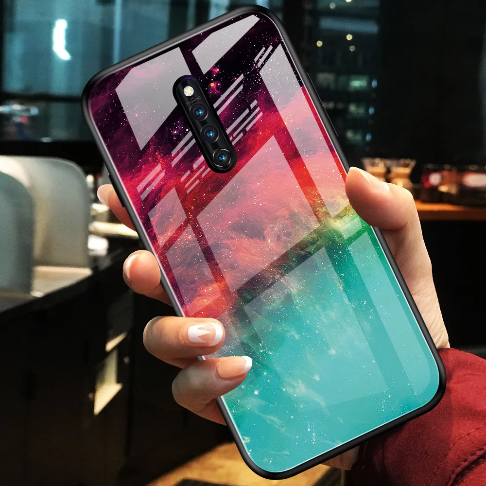 Градиентное закаленное стекло для Vivo IQOO Neo Z5X Z1 Pro V15 Pro S1 Pro мраморная защитная задняя крышка оболочка для Vivo X27 X27 Pro