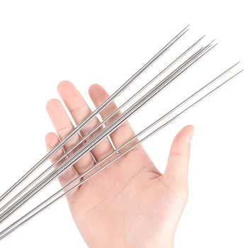 

10pcs / 50pcs / 100pcs Titanium Barbecue Skewers Reusable BBQ Kabob BBQ Grilling Accessories 1-2 person