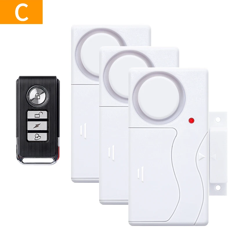 Door Window Entry Security ABS Wireless Remote Control Burglar Alarm Magnetic Sensor Door Sensor System Home Protection Kit wifi panic alarm Alarms & Sensors