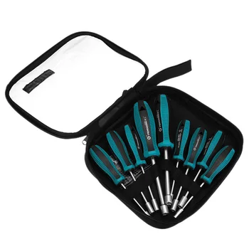 

EASY-Penggong 9Pc Metal Socket Wrench Wrench Screwdriver Hex Nut Key Screwdriver Manual Tool 3Mm-8Mm Chrome Vanadium Steel Hardn