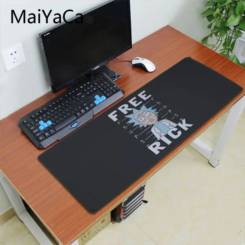 Maiyaca Рик и Морти прочный резиновый коврик для мыши настольная клавиатура Аниме Коврик для мыши 700x300 мм геймер большой Офисный Компьютерный стол коврик