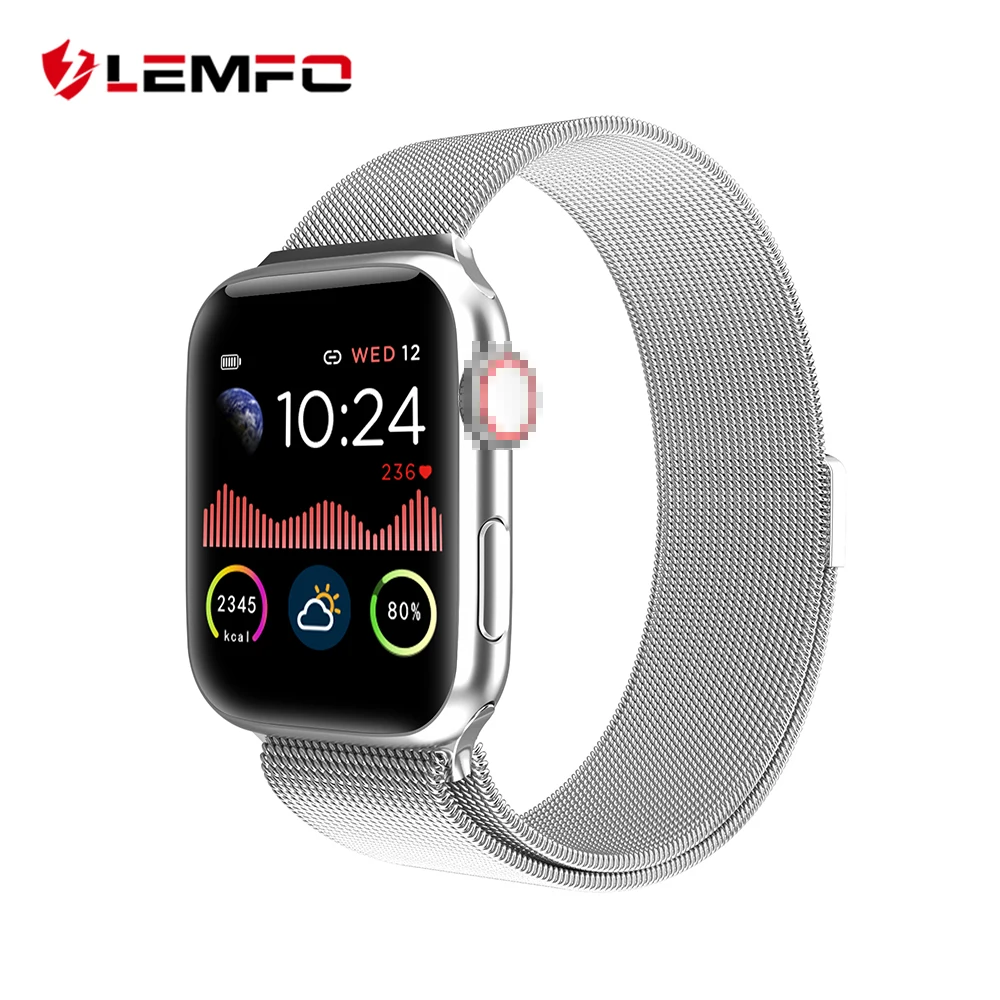 LEMFO Smart Watch Men Full Touch All Day Bright HD Display Heart Rate Monitor For Apple Android Phone Smartwatch Women