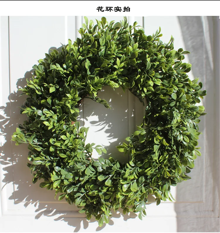 Искусственные растения гирлянда искусственные венок Boxwood Gralands свадебное