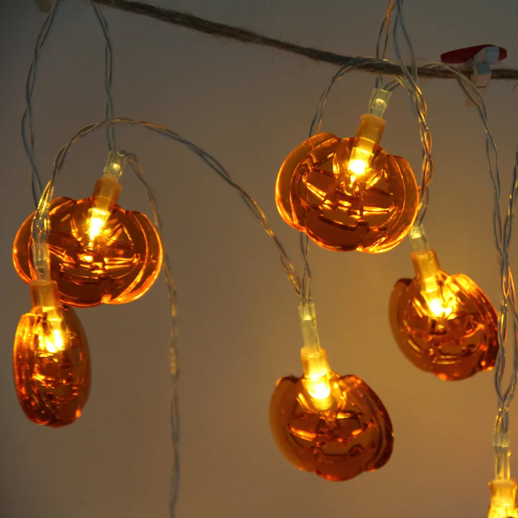 CARPRIE светодиодные полосы Хэллоуин фонарь в форме тыквы хэллоуин украшения огни 20/40 светодиодный 2,5 м/5 м вечерние домашние спальни #45
