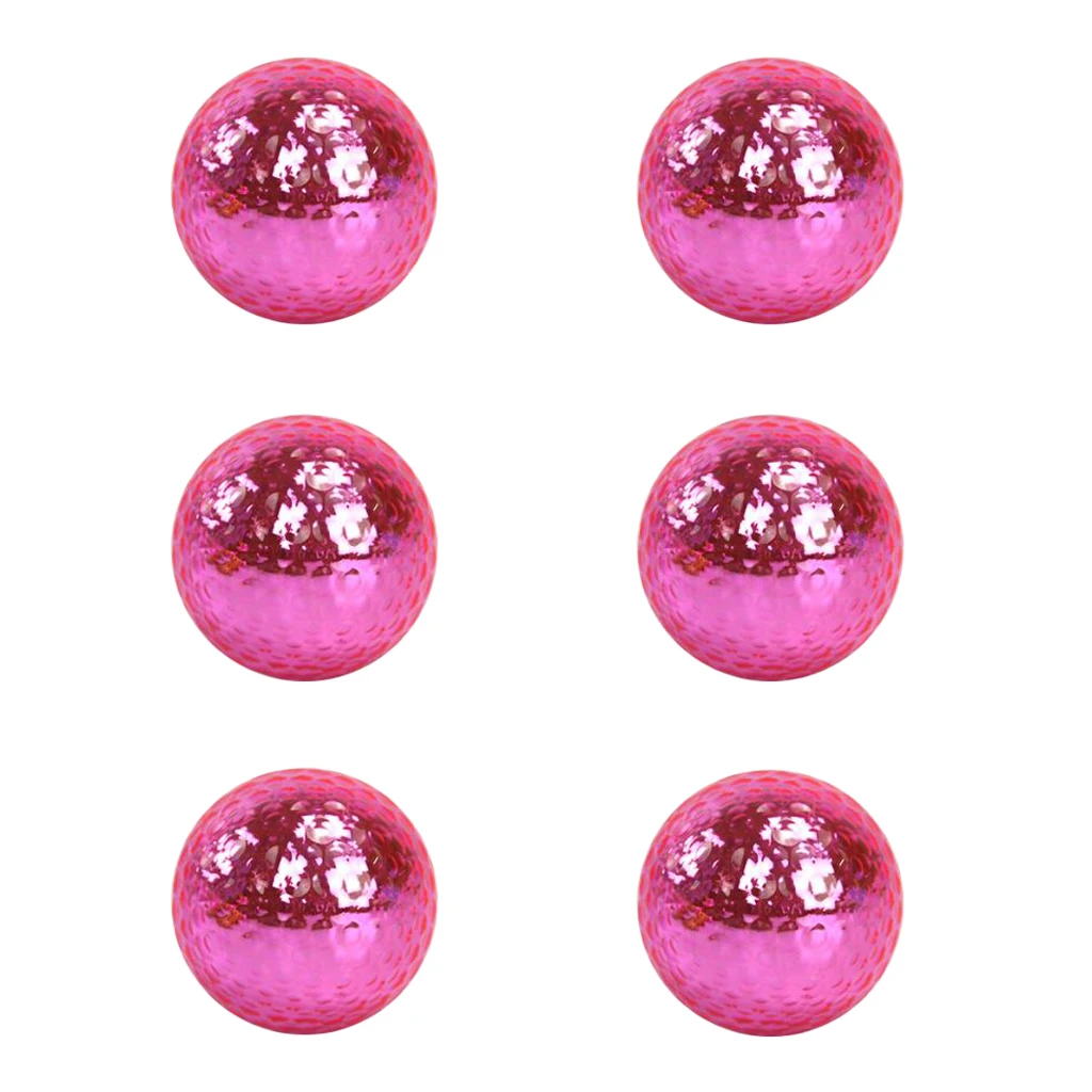6pcs Premium Dual-Layer Golf Ball For Match Practice Play Golfer Gift Club Accessories Prize Giveaways