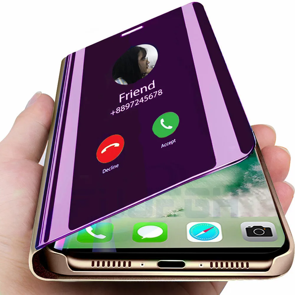 

Clear View Smart Mirror Phone Case for Huawei P30 P20 P10 Lite Pro P10 Plus Mate 20 10 Lite Pro 20X Honor 9 10 Lite 20 8X 9X Y9