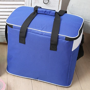 

Thermal Insulated Fruits Outdoor Picnic Storage Portable Zipper Oxford Cloth Food Large Capacity Drinks Handle Lunch Bag Cooler