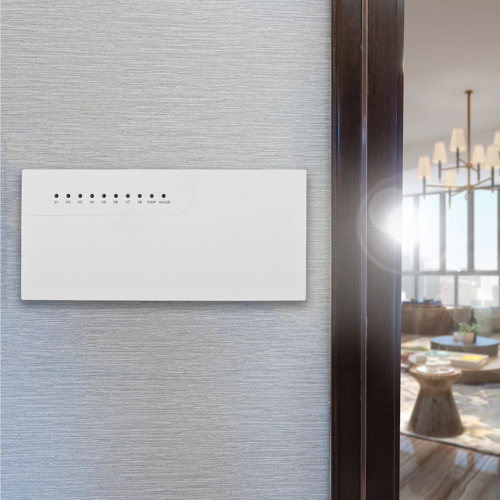 S-mart Hub Controller 8-Channel Concentrator 220V with LED Indicators for Underfloor Heating System Air Conditioner Temperature