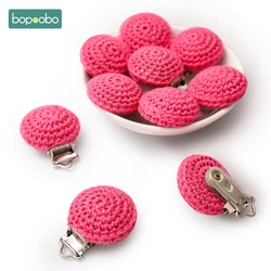 Bopoobo 10/20/30PC Crochet Pacifier Clip Nipple Chain Accessories Modelling Beech Pacifier Clip BPA Free Cute Baby DIY Preferred