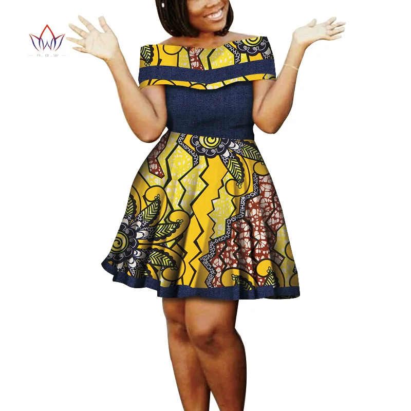 Женская одежда, африканские платья для женщин, платья с принтом, драпированные платья Vestidos Bazin Riche, африканская Анкара, Платья для вечеринок WY5446