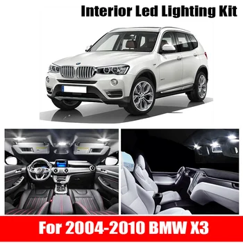 

17Pcs Canbus LED Lamp Car Bulbs Interior Package Kit For 2004-2010 BMW X3(E83) Map Dome Trunk Door Plate Light