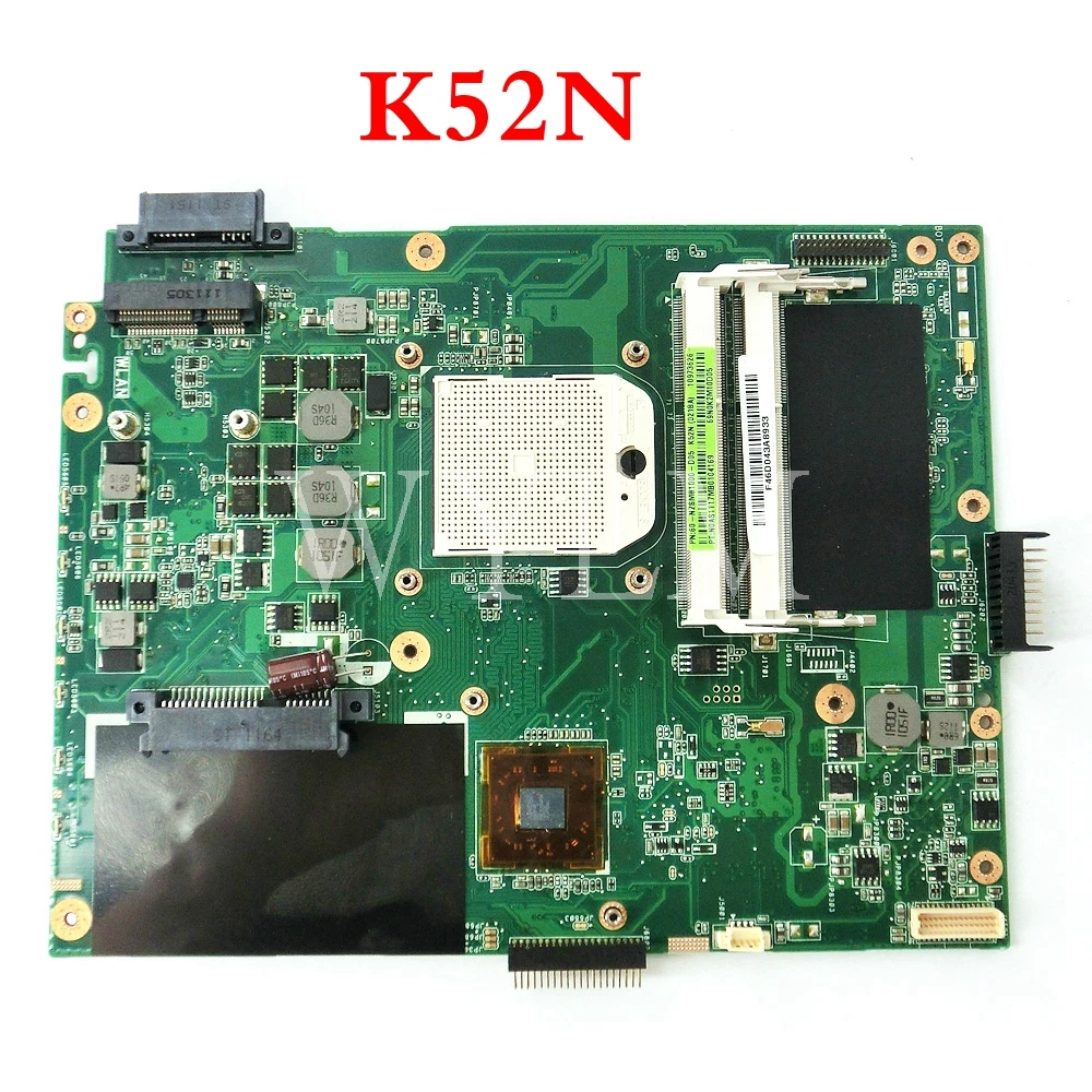 K52N материнская плата ASUS A52N X52N 60 NZSMB1000 D05 100% протестированная Рабочая Бесплатная