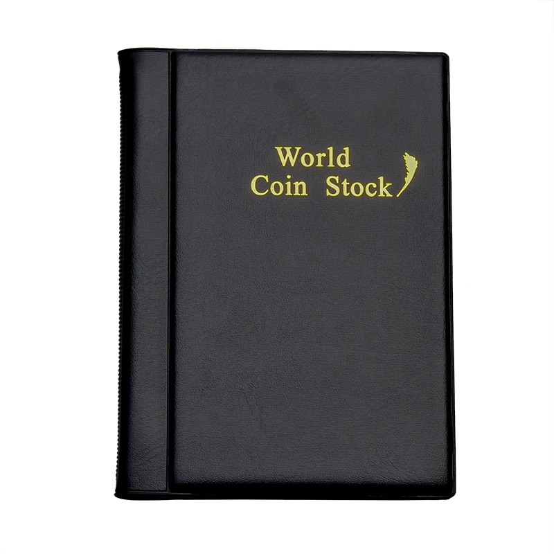 120 Pieces Coins Storage Book Commemorative Coin Collection Album Holders Collection Volume Folder Hold Multi-Color Empty Coin