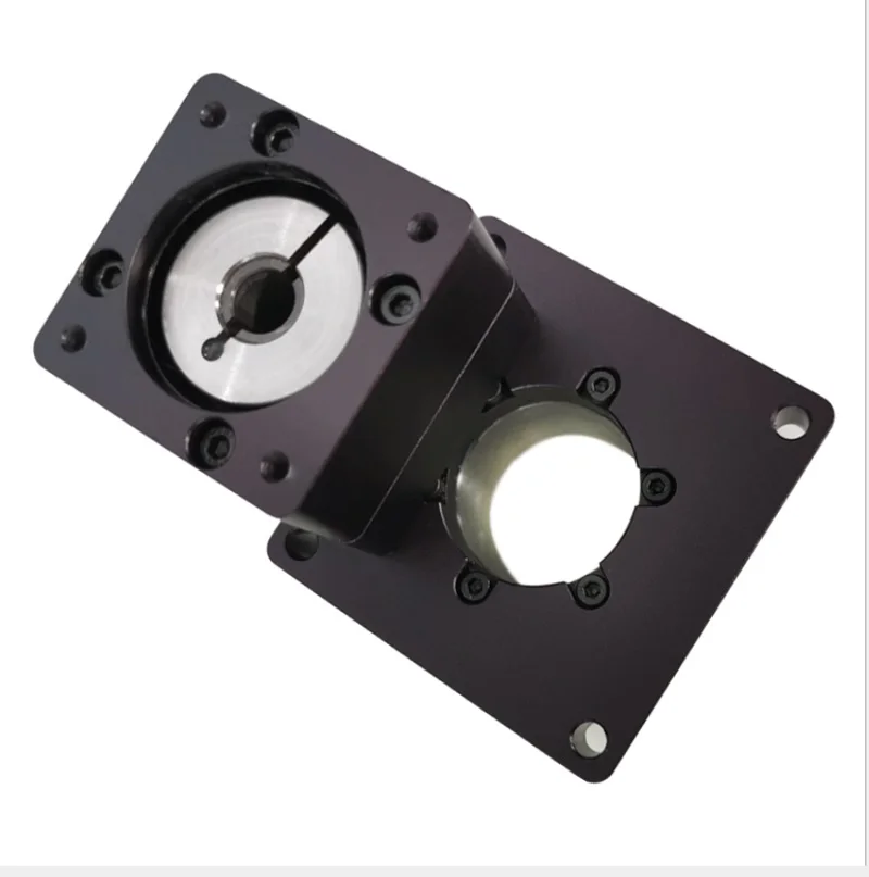 ZCT130-10 hollow rotating platform electric turntable gearbox reducer ratio 10:1 86 frame nema34 stepper motor input 14mm planetary reducer