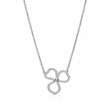 

XL TFB Original 925 Sterling Silver Pop Petal Silver Necklace with Logo Women's Jewelry Gift Free Shipping.