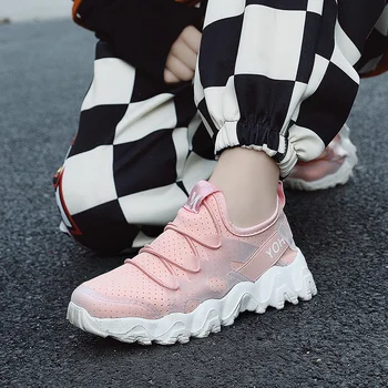 

Unisex Boy Luxury Brand Shoes Mesh Breathable Walking Kids Shoes Anti Slip Girls Sports Shoes Slip-on Little Kids Sneakers