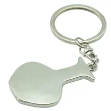 Синий и белый фарфоровый брелок, бизнес-подарок, креативный маленький подарок, металлический креативный брелок для ключей