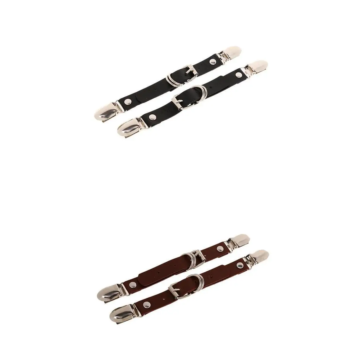 2 Pairs Sexy Women Elastic Leather Leg Harness Garter Straps Thigh High Stockings Corset Belt Clips Suspender Dress Accessories