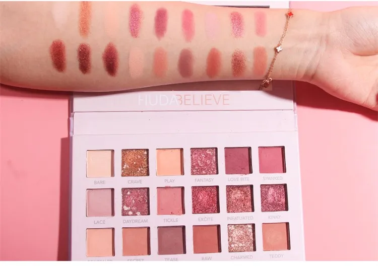 Fácil de Lavar Cores Espelho Sombra Paleta Brilho Pérola Fosco Beleza Olhos Hadow 18 4 paleta brilho pérola fosco beleza olhos hadow