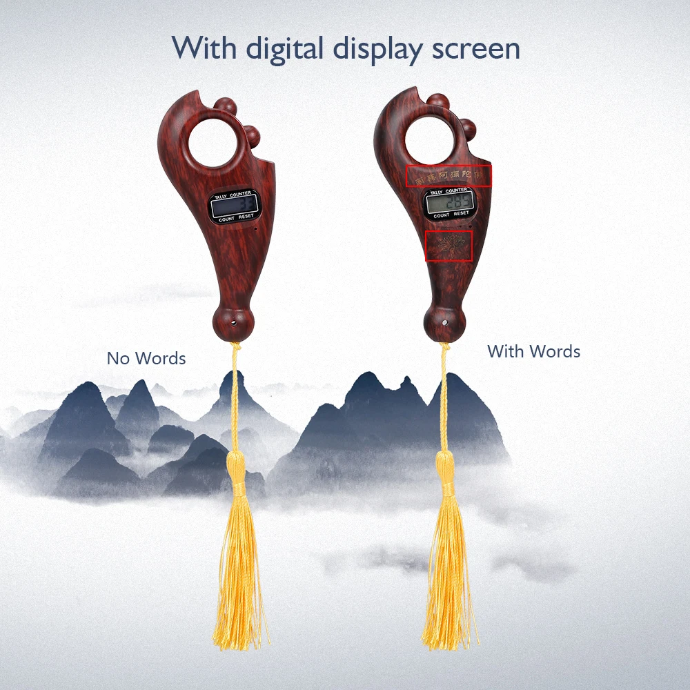 Buddha Beads Counter Buddhist Decompression Digital CounterDevice for Relaxing Decompressing Moving Fingers | Компьютеры и офис