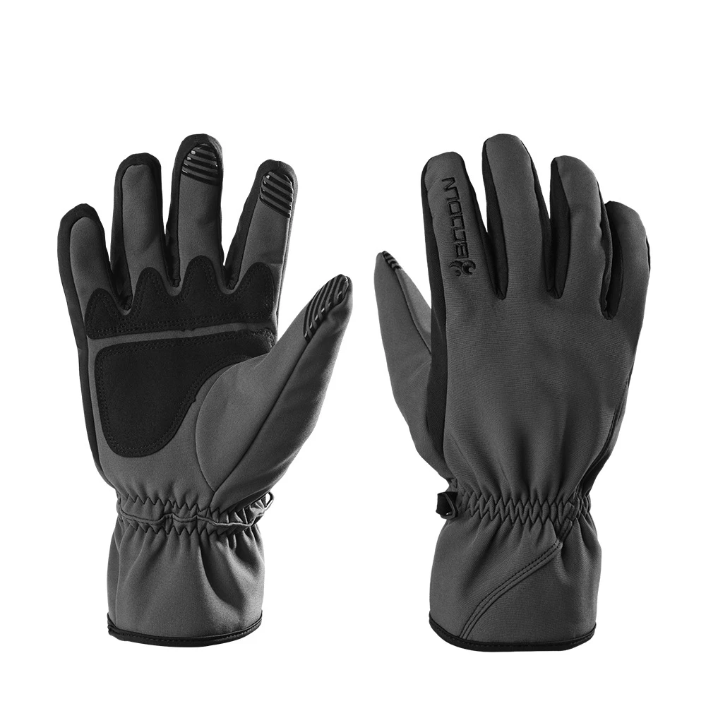 Winter Riding Ski Gloves For Men Women Cold And Windproof Snowboard Motorcycle Gloves Outdoor Veneer Sports Riding Warm Gloves - Цвет: Gray