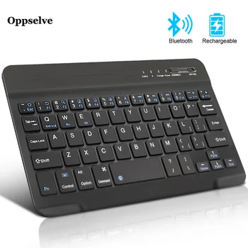 

Oppselve English Bluetooth Wireless Keyboard for iPad Apple Mac Tablet Mini Rechargeable Keycap Keyboard For Android IOS Windows