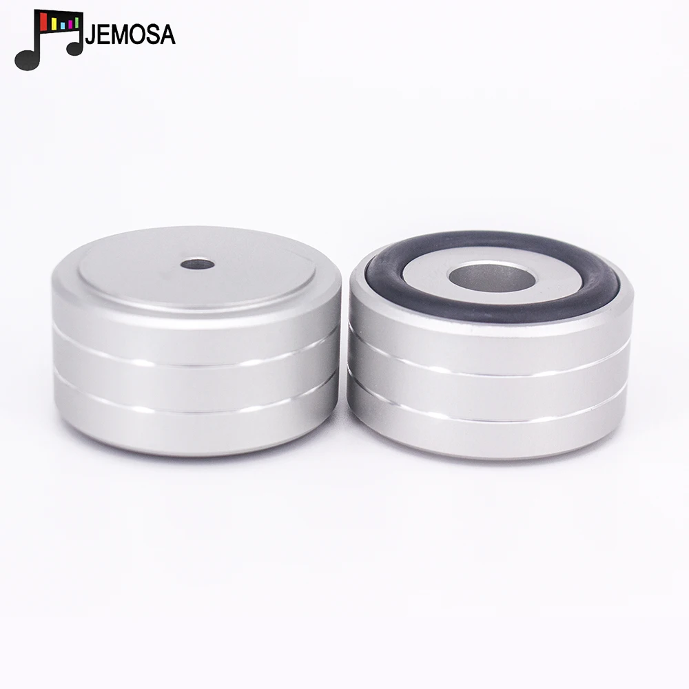 4PCS 40*20mm Aluminum Amplifier Feet Shock Absorber Amplifier Rubber Feet HIFI Turntable Feet Audio Speaker Isolation Feet Pad — view 3