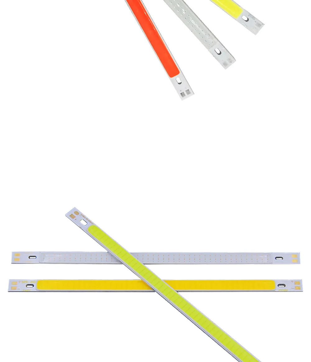 200*10 мм DC12V светодиодный COB светильник 10 см 10 Вт лампа Синий Зеленый Красный Теплый Холодный белый цвет светодиодный светильник s 200 мм 12 В COB лампы полосы