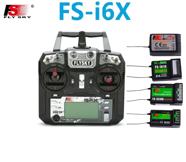 $45.88  Flysky FS-i6X 10CH 2.4GHz AFHDS RC I6X Transmitter With FS-iA6B FS-iA10B FS-X6B FS-A8S Receiver for