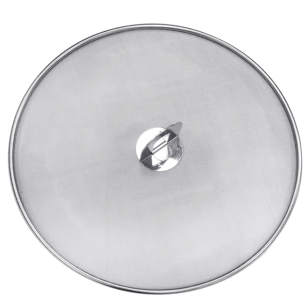Kitchen Frying Pan Cover Oil Proofing Lid Filter Foldable Handle Splatter Screen Spill Proof Cooking Tools