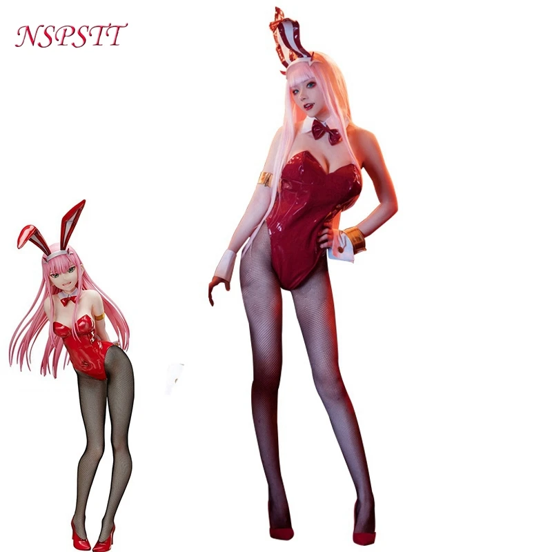 ROLECOS Zero Two женский костюм для костюмированной вечеринки с кроликом милый из аниме