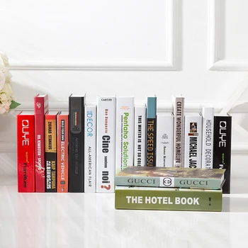 

Fake Book Storage Decorations Ornaments Northern European Light Hotel Library Model Room Desktop Home Decoration Book Decor