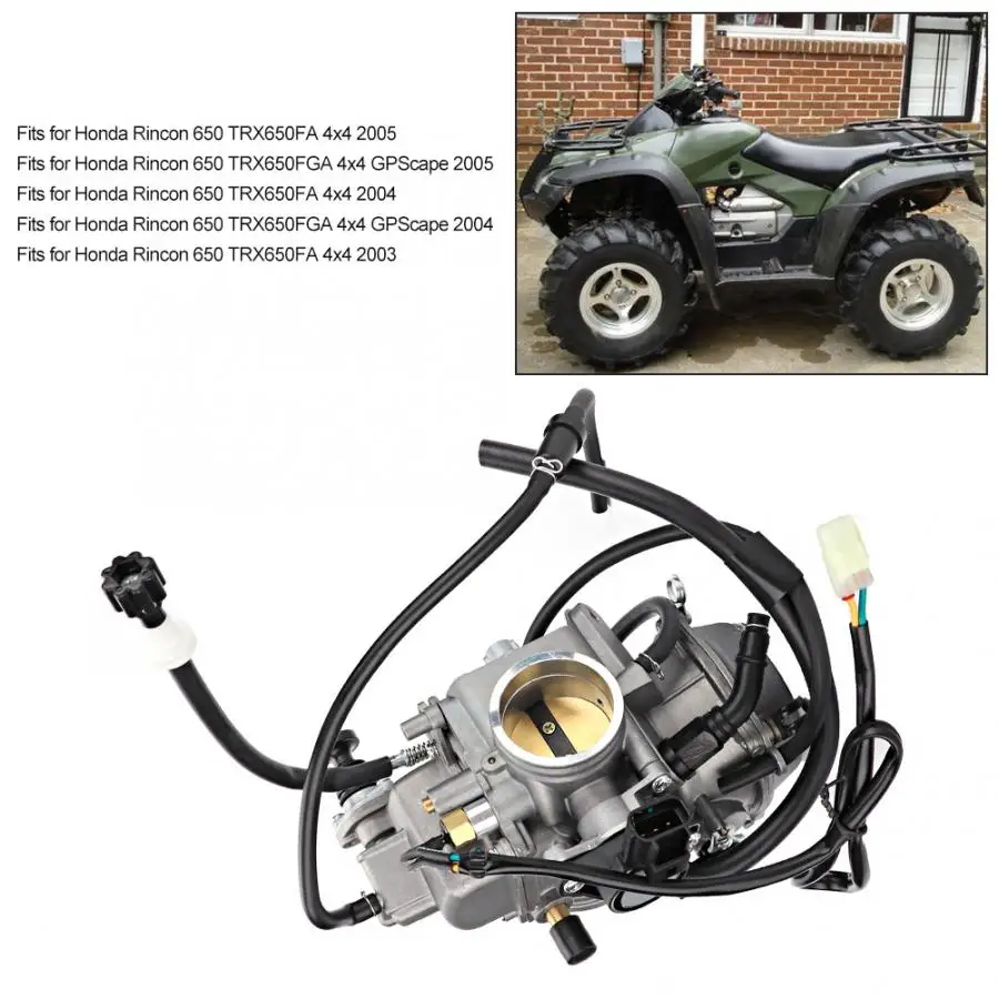 Карбюратор арматура карбюратора 16100-HN8-013 Подходит для Honda Rincon 650 TRX650FA 4x4 2003 2004 2005 Замена Карбюратора Аксессуары для мотоциклов