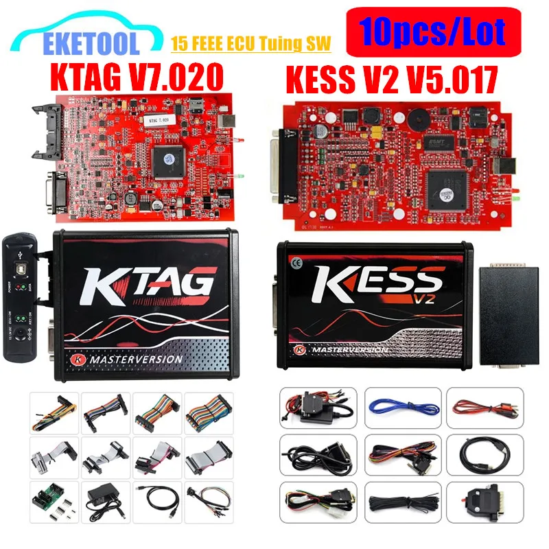 10pcsLot Master Version ECU Programmming KESS V2