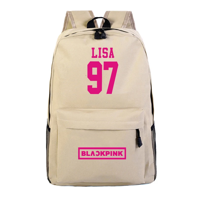 BLACKPINK Mochila для учеников, мальчиков и девочек, популярный узор, школьный рюкзак для ежедневных покупок, рюкзак для девочек, женские дорожные сумки на плечо