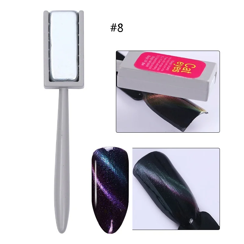 magnetic stick 8 MAD DOLL 8 мл мигающий Гель-лак для ногтей кошачий глаз впитывающийся Гель-лак для нейл-арта Magnicure гель для ногтей кошачий глаз УФ-гель лак - Цвет: magnetic stick 8