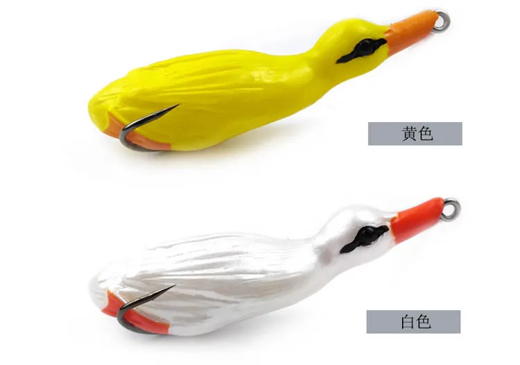 22 грамма супернаживка в форме маленькой утки/в форме маленькой Голубки черная наживка Ray Frog черная наживка Мягкая наживка