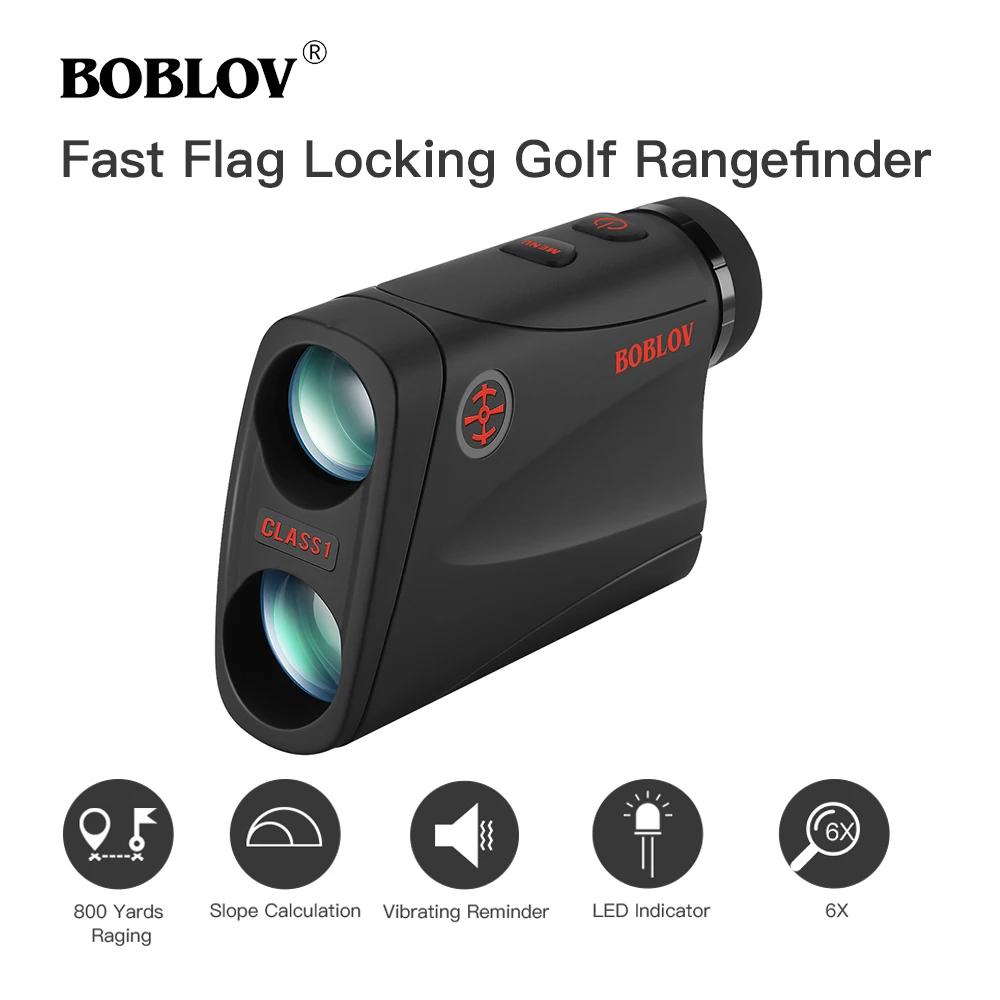 

BOBLOV 800 Yard Golf Rangefinder High-Precision with pulse Vibration and Slope On/Off Distance Meter Laser Measurement Tools