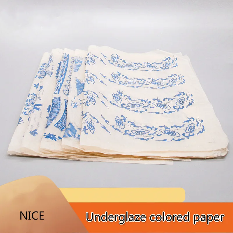 Ceramics Pottery Clay Transfer Paper Glaze Underglaze Flower Paper High Temperature Porcelain